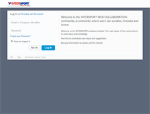 Tablet Screenshot of intersport-com.socialcast.com